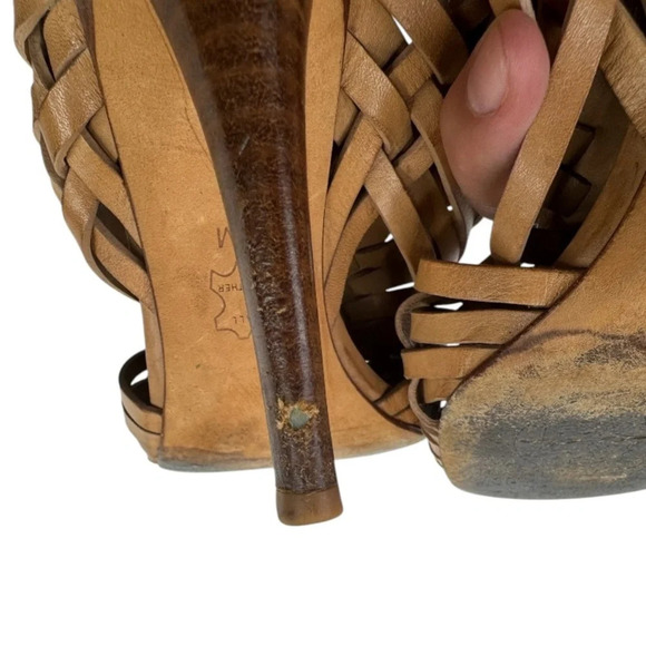 TORY BURCH Kelton Caged Heels Vegan Leather - Picture 15 of 15